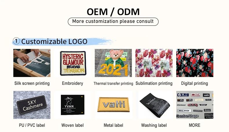 Custom logo embossing and printing