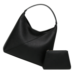 Custom Black 2-in-1 Handbag Set-Zipper with Matching Pouch