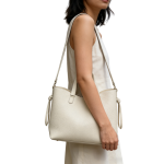 Custom white Shoulder Bag with Adjustable Strap