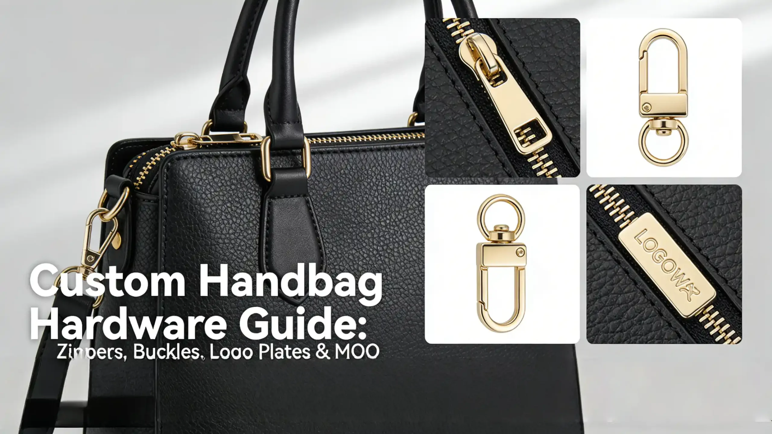 Custom Handbag Hardware Guide: Zippers, Buckles, Logo Plates & MOQ