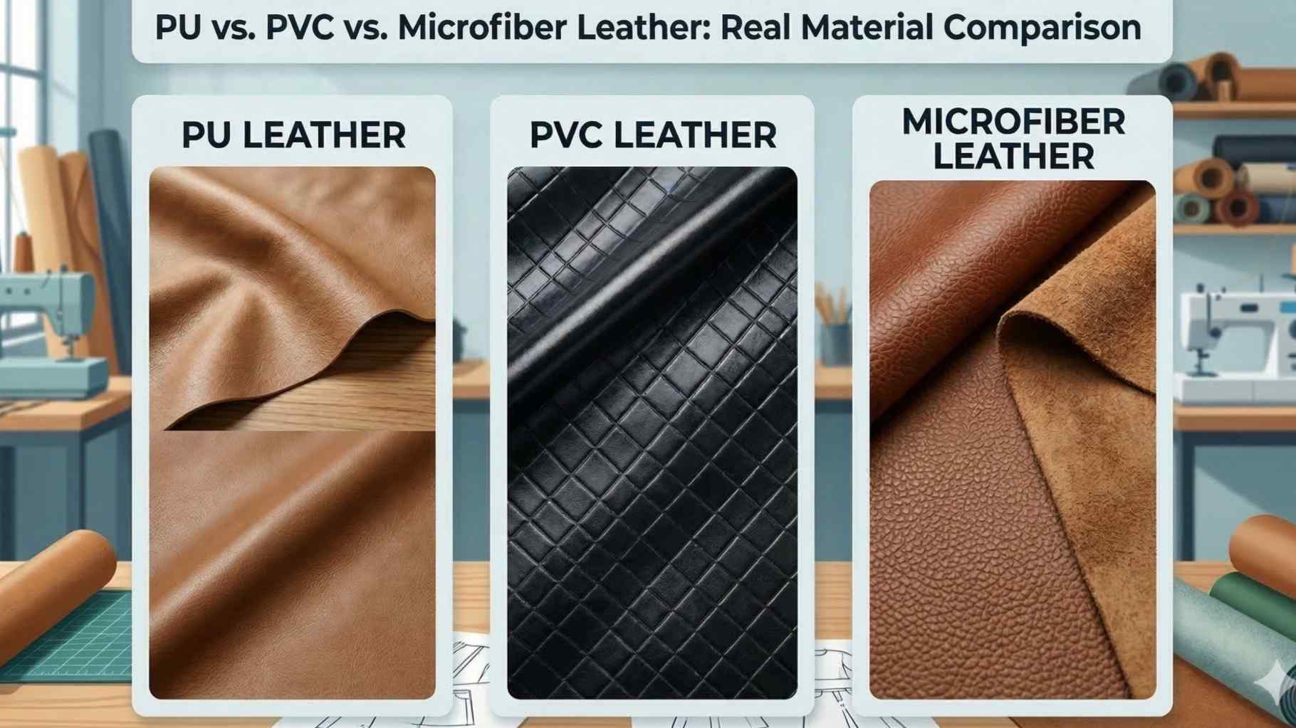 Best PU Leather for Backpacks: PU vs PVC vs Microfiber (Durability & Feel)