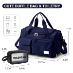 Carry-On Gym Duffel With Toiletry Kit Set – Flight-Friendly