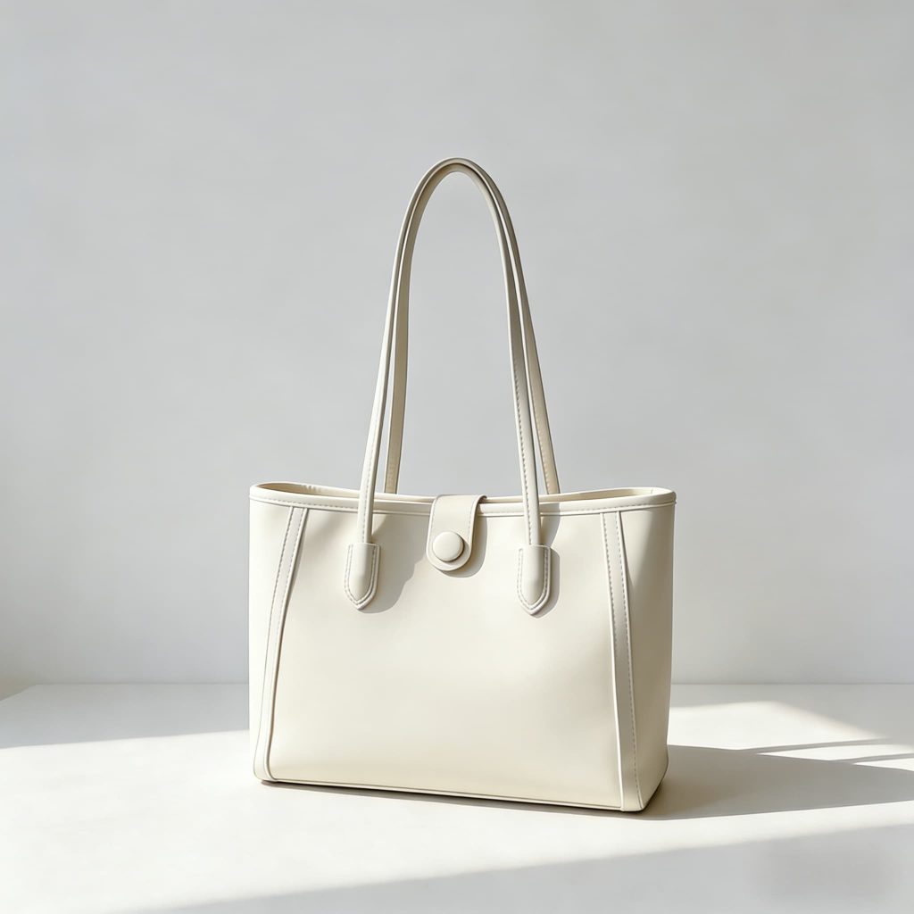 Custom Color PU Leather Shoulder Bag with Zipper & Flap Button