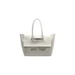 Custom Double Handle Handheld Flap Handbag