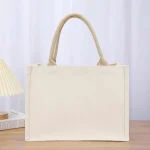 Large Capacity Jute Tote Bag With Custom Logo