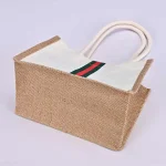 Large Capacity Jute Tote Bag With Custom Logo
