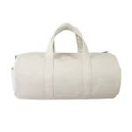 Custom Beige Embroidered Duffle Bag For Sports Gym&Travel