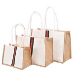 Large Capacity Jute Tote Bag With Custom Logo