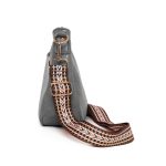 The Grey Color Custom Women’s Crossbody Bags with Adjustable Strap