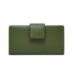Leather Credit Card Holder Wallet-Green Color