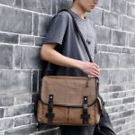 Classic Vegan Canvas Messenger Bags- Custom Color