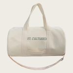 Embroidered Canva Travel Custom Duffle Bag