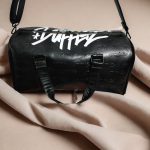 Pu Leather Weekender Gym Duffle Bag With Shoe Compartment