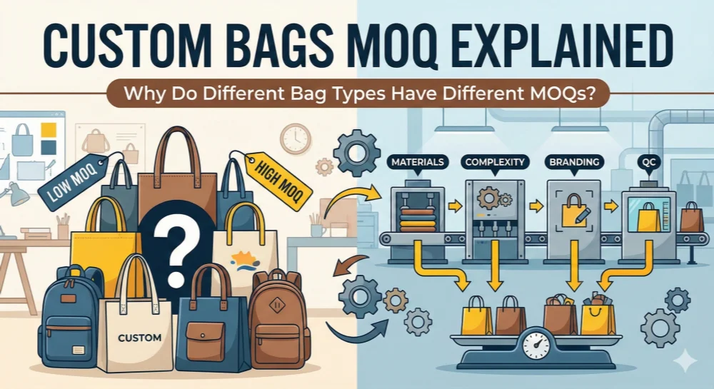 Custom Bags MOQ Explained: Why Do Different Bag Types Have Different MOQs?