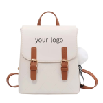 Custom PU Leather Women’s Backpack – Stylish OEM Daily Bag
