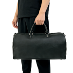 Custom Pu Leather Duffle Bag – Zipper Weekender with Crossbody Strap & Top Handles