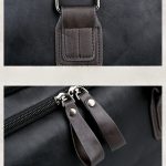 Black Duffle Travel Bag – Multi-Pocket with Zipper Compartments Weekender