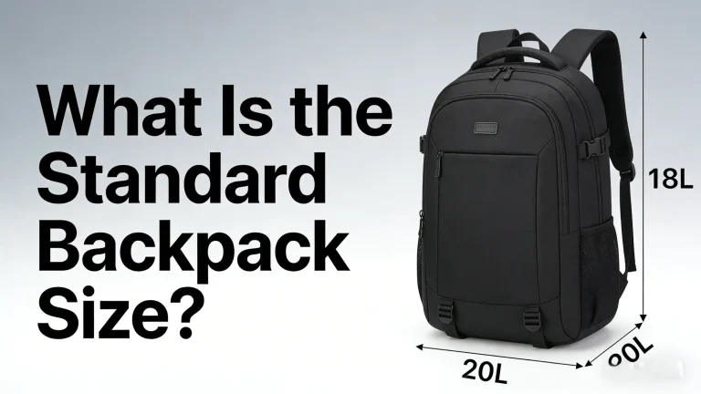 A Manufacturer's Sight: What Is the Standard Backpack Size?