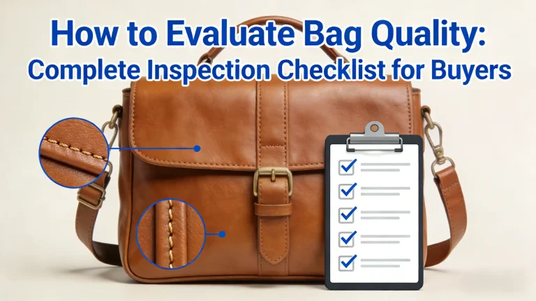 How to Evaluate Bag Quality: Complete Inspection Checklist for Buyers