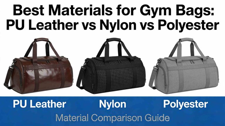 Best Materials for Gym Bags: PU Leather vs Nylon vs Polyester