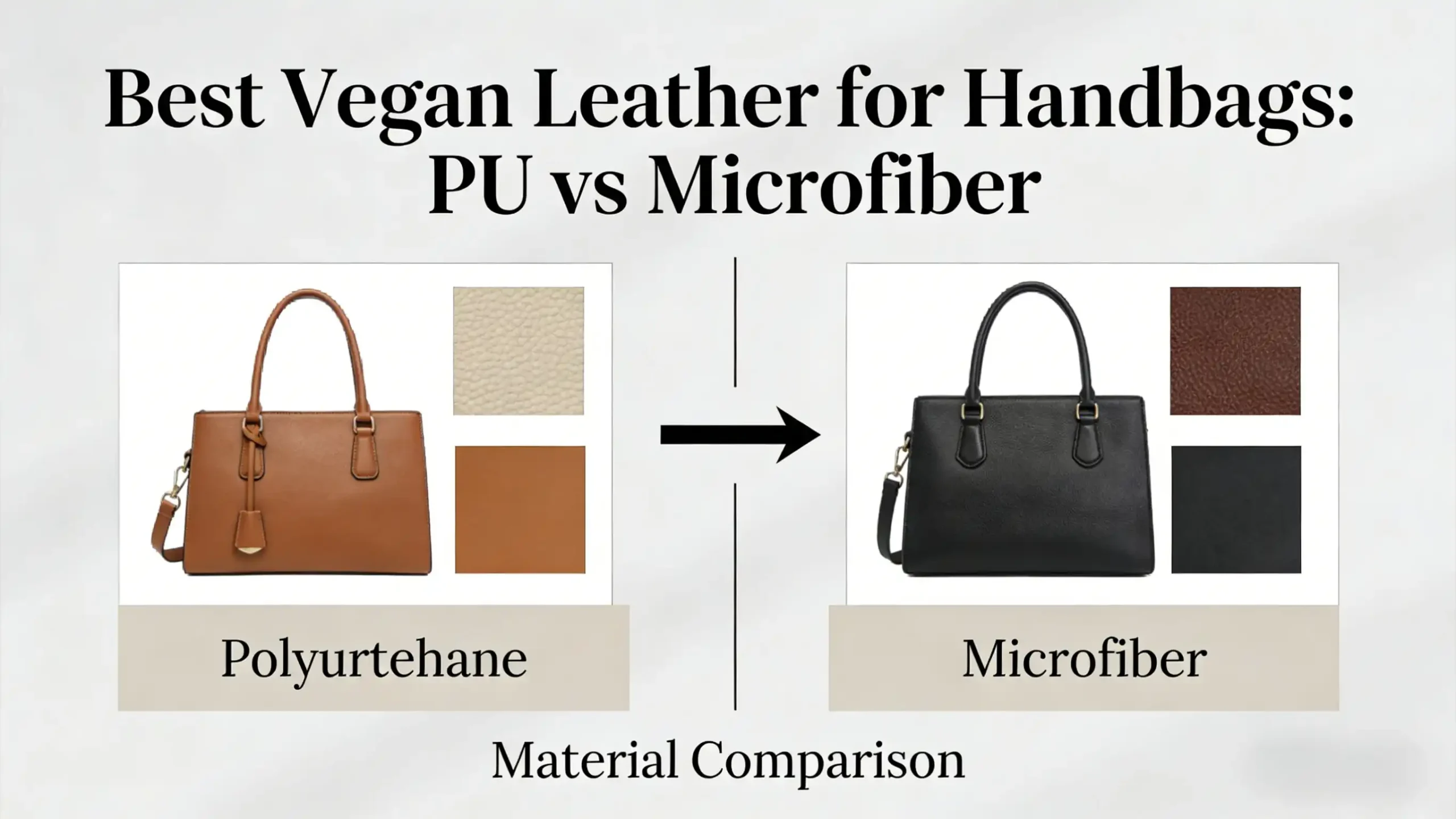 Best Vegan Leather for Handbags: PU vs Microfiber (Simple Buying Guide)