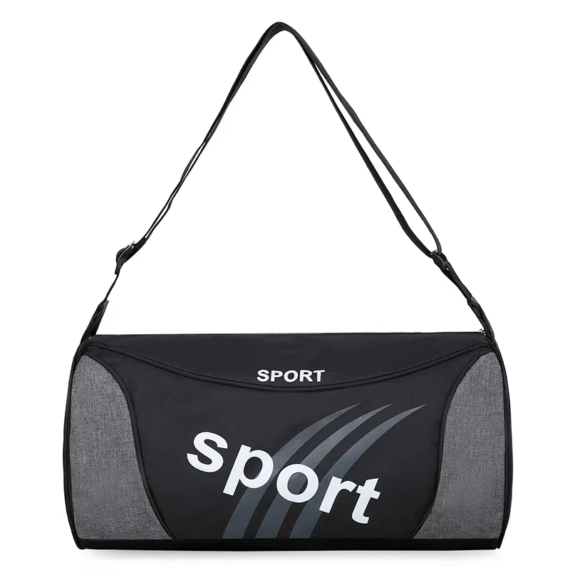 Sport-Themed Custom Gym Bag With Shoulder Strap