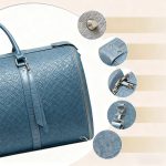 Custom Pu Light Blue Leather Travel Bag | MOQ 50pcs –