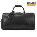 Wholesale Travel Duffel Bag in Black & Brown – OEM/ODM Customizable