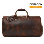 Wholesale Travel Duffel Bag in Black & Brown – OEM/ODM Customizable