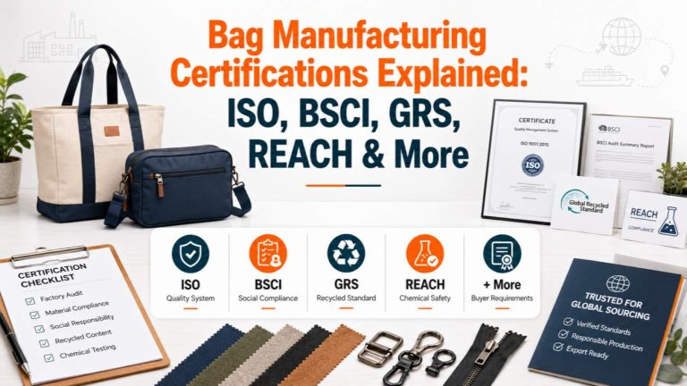 Bag Manufacturing Certifications Explained: ISO, BSCI, GRS, REACH & More