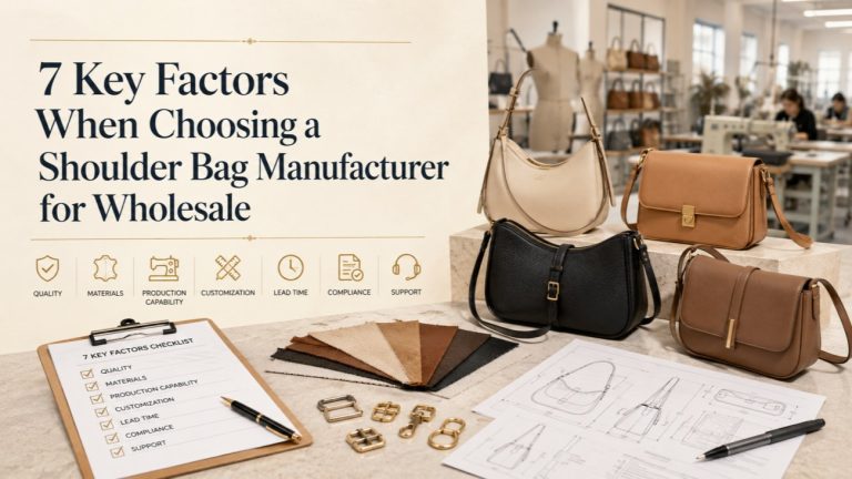 7 Key Factors When Choosing a Shoulder Bag Manufacturer for Wholesale