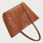Large Capacity PU Tote Bag with Detachable Pouch