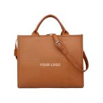 Pebble Grain Square Women’s Tote Bag 2-in-1 Top Handle & Crossbody