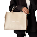 Pebble Grain Square Women’s Tote Bag 2-in-1 Top Handle & Crossbody