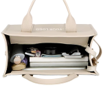 Pebble Grain Square Women’s Tote Bag 2-in-1 Top Handle & Crossbody