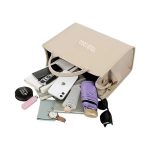 Pebble Grain Square Women’s Tote Bag 2-in-1 Top Handle & Crossbody