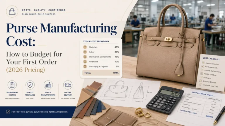 Purse Manufacturing Cost: How to Budget for Your First Order (2026 Pricing)