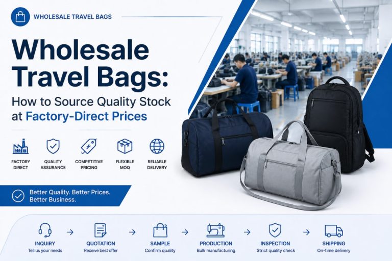 Wholesale Travel Bags: How to Source Quality Stock at Factory-Direct Prices