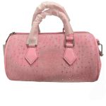 Custom Pink Duffle Bag with Rhinestone Embellishment -OEM/ODM