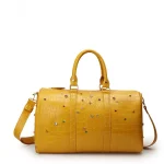 diamond encrusted duffle bag front view