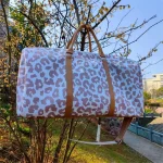 Custom Leopard Print Duffel Bag – Women’s Travel & Gym Bag