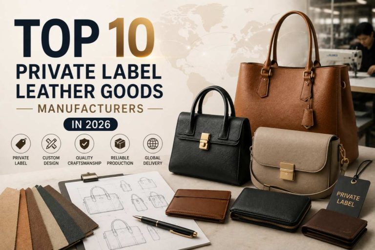Comparison of top private label leather goods manufacturers from China, USA, Europe and India